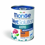 Влажный корм диетический Monge VetSolution Dog Hypo Monoprotein DUCK Гипо монопротеин с уткой для собак для снижения реакции пищевой непереносимости 400гр - 12 шт