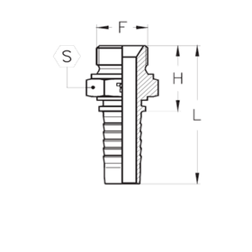 Фитинг DN 25 BSP (Ш) 3/4