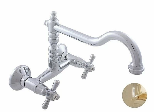 Смеситель для раковины RAV-Slezak MORAVA RETRO MK102.5/28Z золото