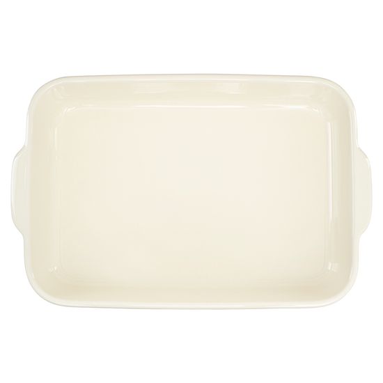 Блюдо для запекания birds of paradise, 42х27 см, кремовое