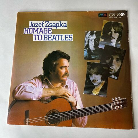 Винтажная виниловая пластинка LP Jozef Zsapka Йозеф Жапка, Homage To Beatles (Чехословакия 1986)