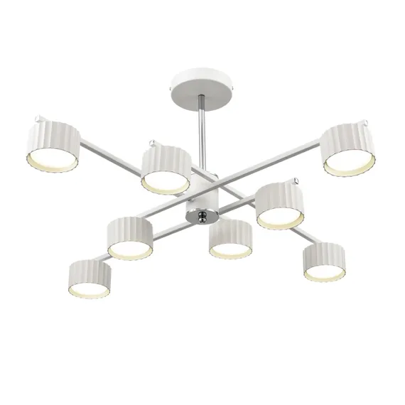 8241/8C COMFI LN26 244 белый/хром, металл Люстра потолочная LED GX53 8*7W 220V KARINA