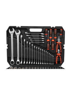 Набор инструмента Gigant 1/2 и 1/4 дюйма с 6-гранными головками, 128 предметов GAS-128