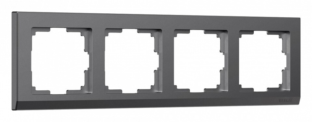 Рамка на 4 поста Werkel Stark (графит матовый) W0041864