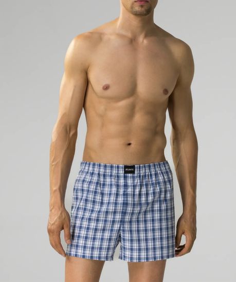 Трусы (1 шт) мужские семейные Atlantic MBT-002, хлопок, голубой