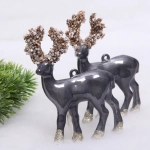 Набор украшений SHINE «Magic deer» 12,5х10,5 см (2 шт.), grey