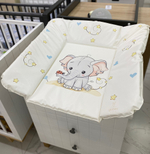 ГЛОБЭКС Матрац для пеленания мягкий Люкс Слон Звезды 82*72