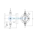 УФМ.24 Излучатель ультрафиолетовый XENOZONE UVM-2400 (150м3/ч, 2,4кВт, Ду200) в комплекте с датчиком интенсивности УФ излучения и блоком промывки