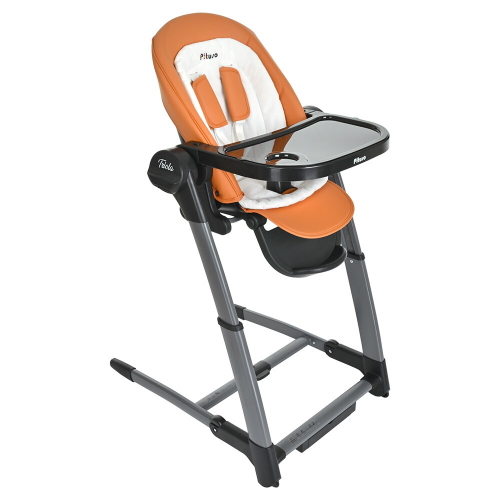 Стульчик для кормления Pituso Triola 3 в 1 Черная рама/Охра