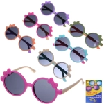 Очки солнцезащитные детские «ЛЕТОЗДЕСЬ», бантики, микс 6 цветов