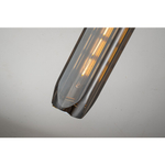 Светильник подвесной Belfast Gibson 6133-1 BR GR Латунь / Стекло / Серый