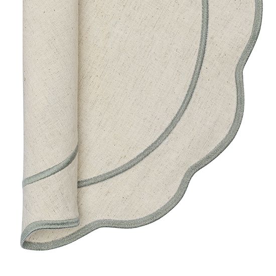 Салфетка под приборы anemone из коллекции trendy ruffles, D40 см, серый