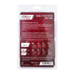 Красная насадка на пенис для двойного проникновения 19,5см ToyFa Black&Red 901413-9