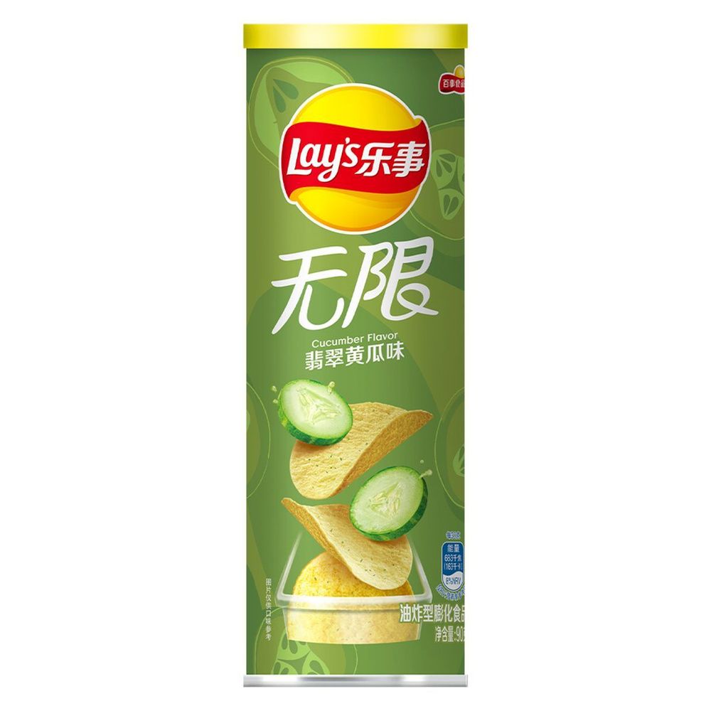 Картофельные чипсы Lay's Stax Cucumber со вкусом огурца, 90 г
