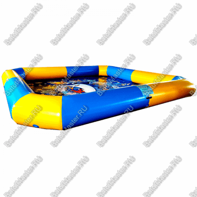 Квадратный надувной бассейн "Зебра" 6*6*0.65 м, с принт печатью на дне