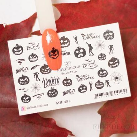 Слайдер дизайн Фольгированный AGF48s Хэллоуин