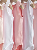 Боди без рукавов для малышей Next 714-208, 5 шт., Белый, Розовый