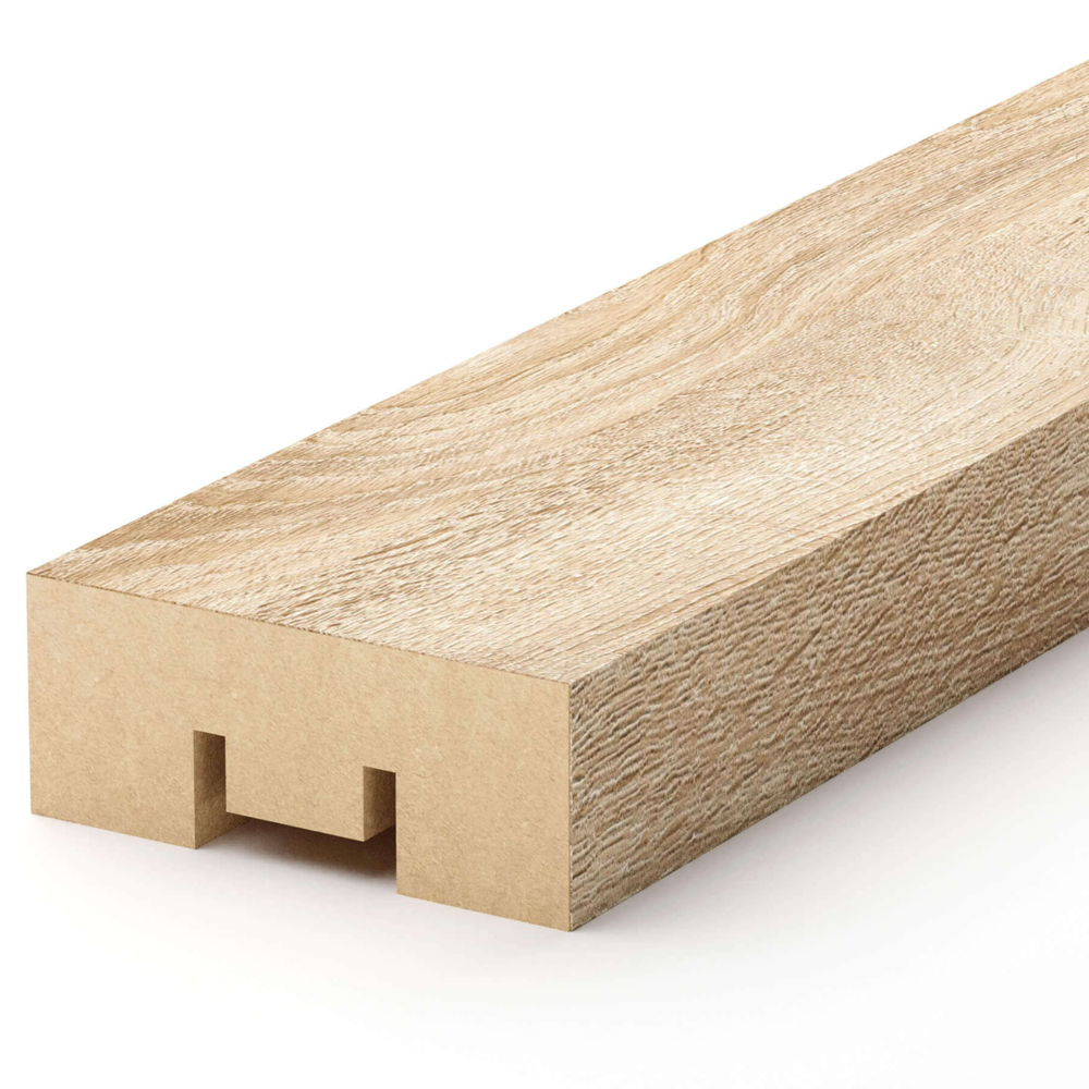 Интерьерная рейка МДФ STELLA Бриона Дуб Сонома 16*40*2700 (уп.8 шт.)