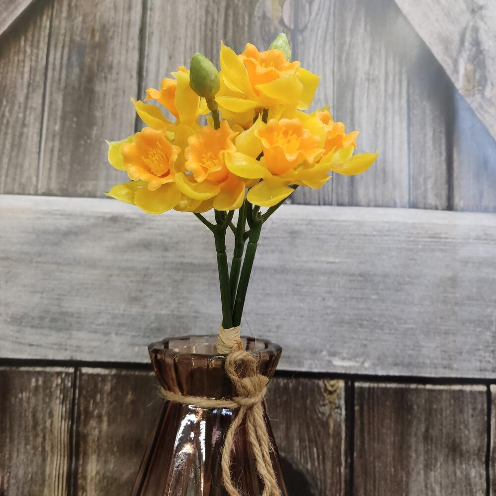 Букет нарциссы, искусственные силикон