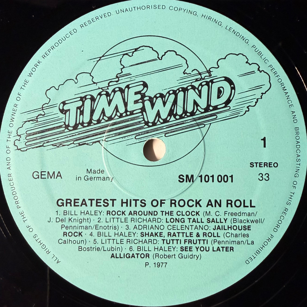 Сборник Greatest Hits Of Rock 'N Roll (Германия 1977г.)