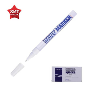 Маркеры 207864 MunHwa Маркер-краска PAINT MARKER SLIM, БЕЛАЯ 2мм (SPM-05) (12 шт.) Б0048234