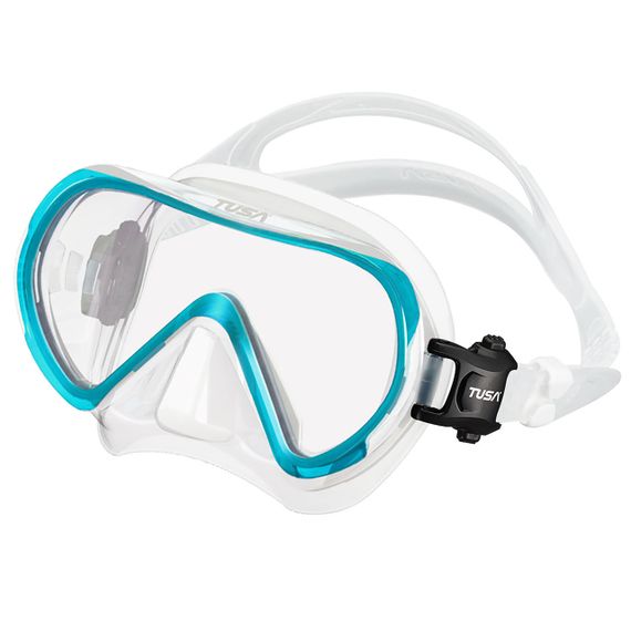 Маска TUSA M-1011 Ino прозрачный/бирюзовый