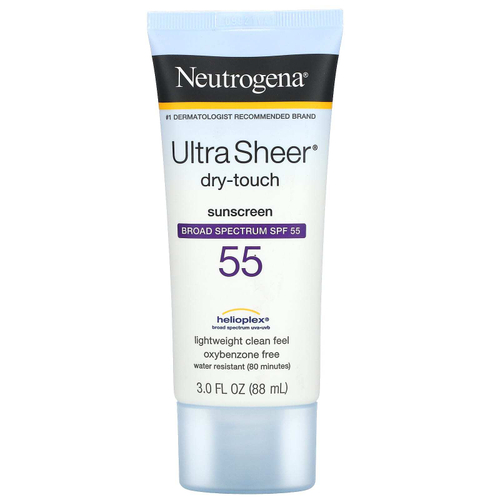 Neutrogena, Ultra Sheer Dry Touch, солнцезащитное средство, SPF 55, 88 мл (3 жидк. унц.)
