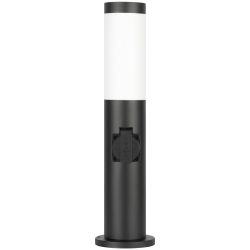 Светильник уличный напольный ЭРА «Беллона» GBF-103-1-BL-0450 230В Е27 IP54 черный с розеткой | Садово-парковые светильники