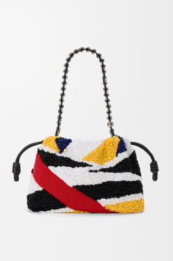 Loewe Средняя сумка Flamenco из вышитой кожи наппа, разноцветный