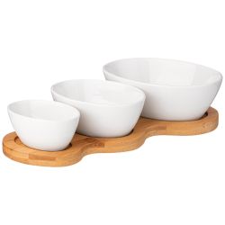 НАБОР САЛАТНИКОВ LEFARD "NATIVE" 3 ШТ. 175/100/50 МЛ НА ДЕР. ПОДСТАВКЕ 21,1*11,5*1,3 СМ (КОР=24НАБ.)