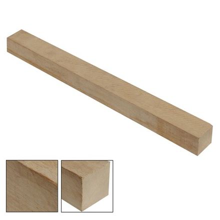 Заготовка для кия стабилизированная белая четырехсторонняя прямослойная 40x40x900мм