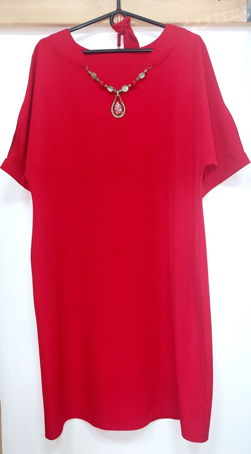 Платье женское на работу по фигуре праздничное повседневное летн  на пуговицах вельвет вельветовое плотное осеннее весеннее зимнее офисное футлярное красное большой размер 54  4XL 3 XL 2XL плотное трикотаж вискоза с рукав 3/4 летучая мышь силуэтное