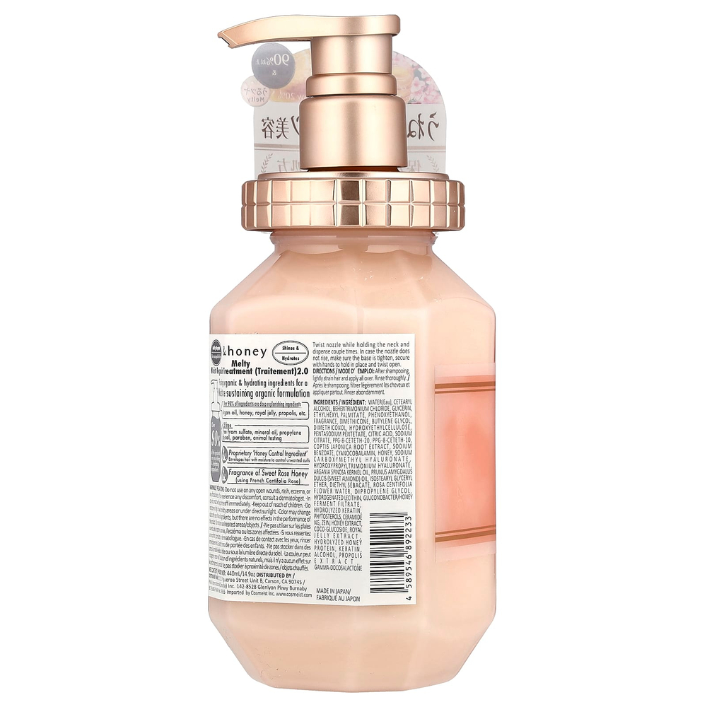 &honey, Melty Moist Repair Treatment, сладкий розовый мед, 440 мл (14,9 унции)