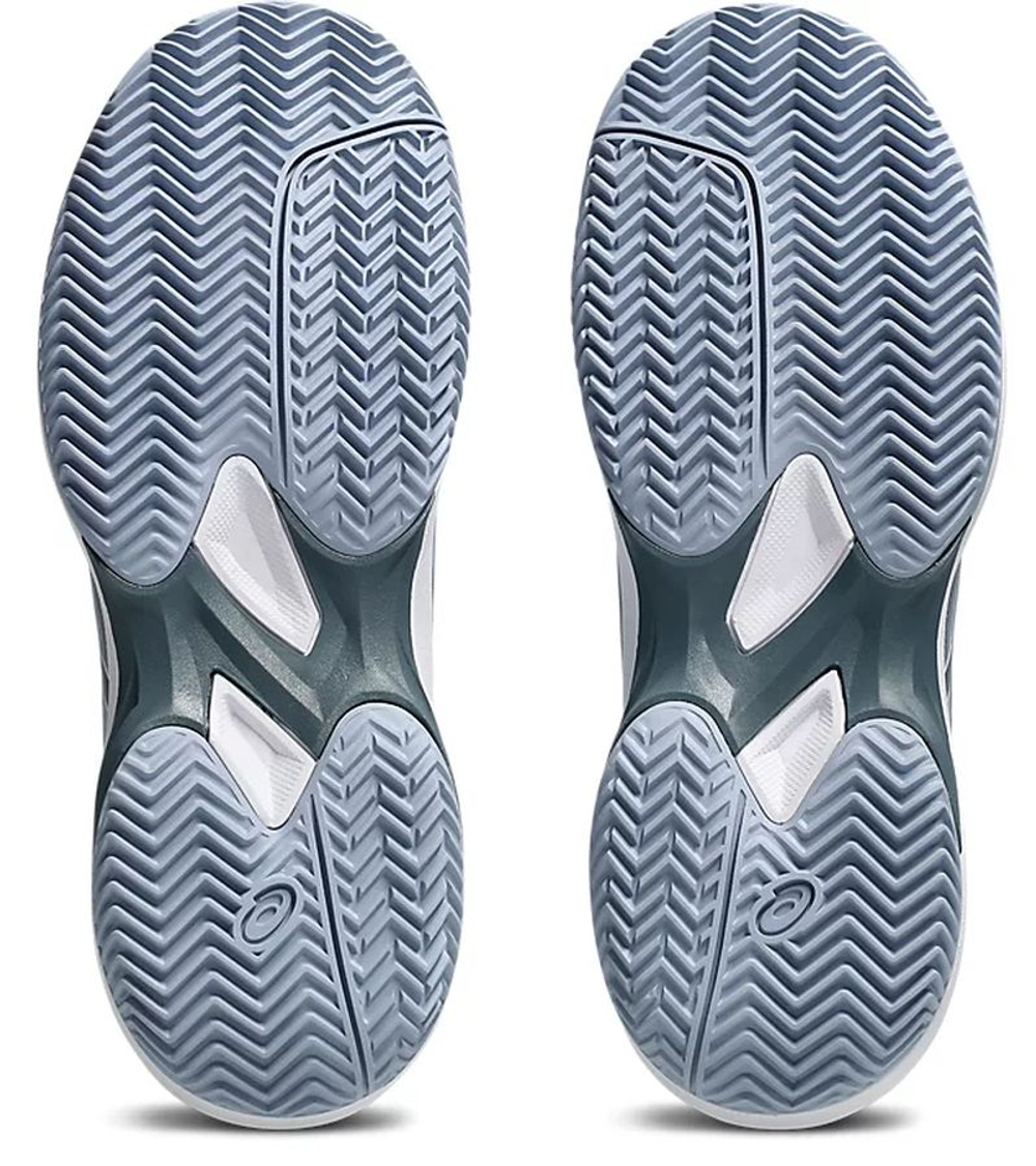 Детские теннисные кроссовки Asics Gel-Game GS Clay/OC - grey blue/ironclad