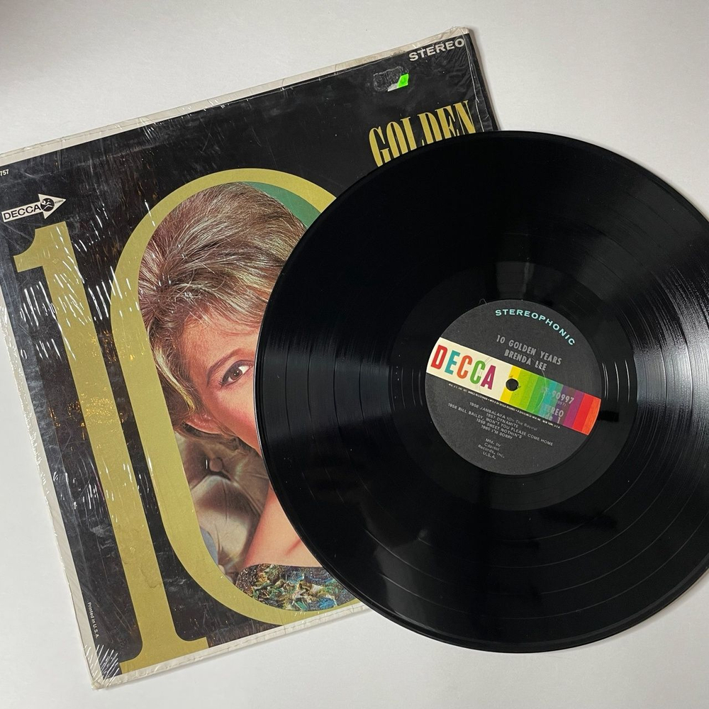 Винтажная виниловая пластинка LP Brenda Lee 10 Golden Years (USA 1966) Dynamite