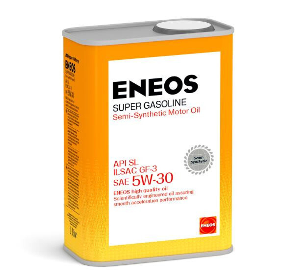 Масло моторное полусинтетическое Eneos Super Gasoline SL 5W30, 1л.