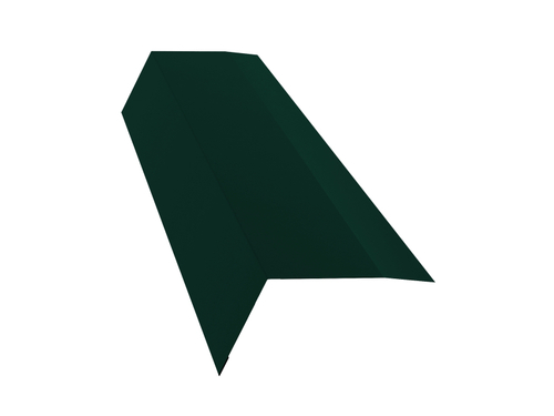 Планка карнизная 100х65(0,45) PE-froil Зеленая Ral 6005