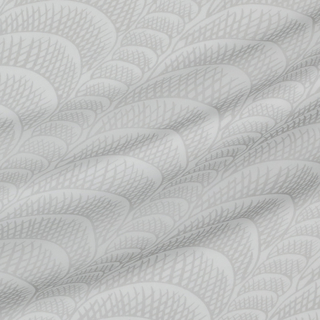 Шифон шёлковый в серые волны