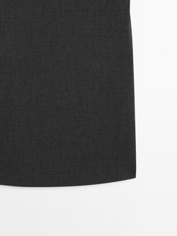 Massimo Dutti Мини-платье на бретелях, серый