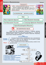 Комплект таблиц "Литературное чтение 4 класс"; 16 таблиц