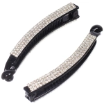 Заколка - банан для волос в пакете «PREMIUM», фагора, цвет чёрный, 10см