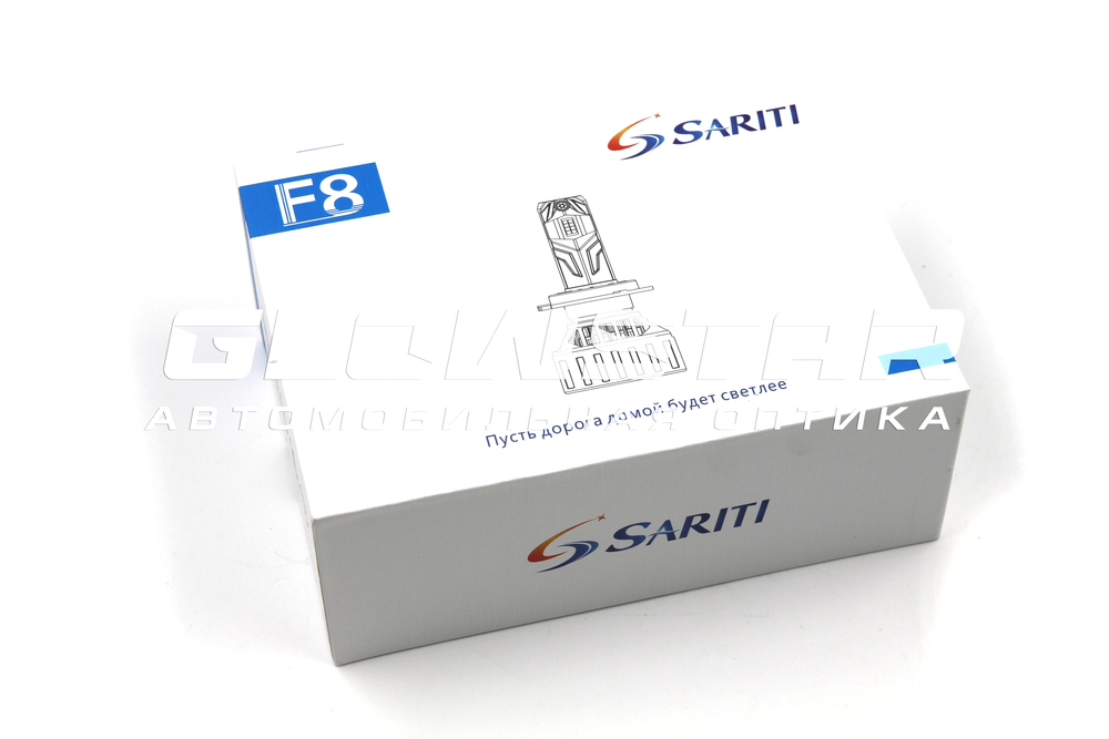 Cветодиодные лампы H8/H9/H11/H16 Sariti F8 с вентилятором, 12V, 40W, 5500K (комплект, 2шт)