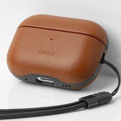 Чехол Uniq Terra Genuine Leather with handstrap для AirPods Pro 2, коричневый (AIRPODSPRO2-TERTBWN)