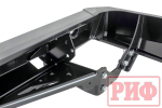 Бампер силовой задний Toyota Land Cruiser 76 2007+ с квадратом под фаркоп и фонарями РИФ