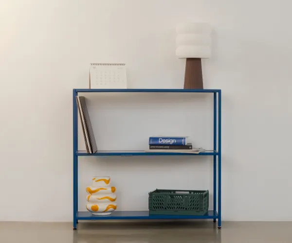 Стеллаж металлический 75х80х25, синий
