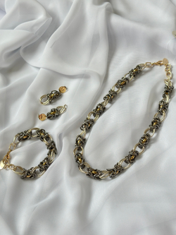 HMG 1132 G Серьги королевское плетение арт.0790