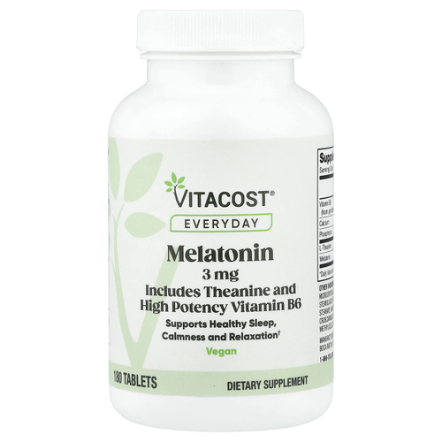 Vitacost, Everyday, мелатонин, 180 таблеток