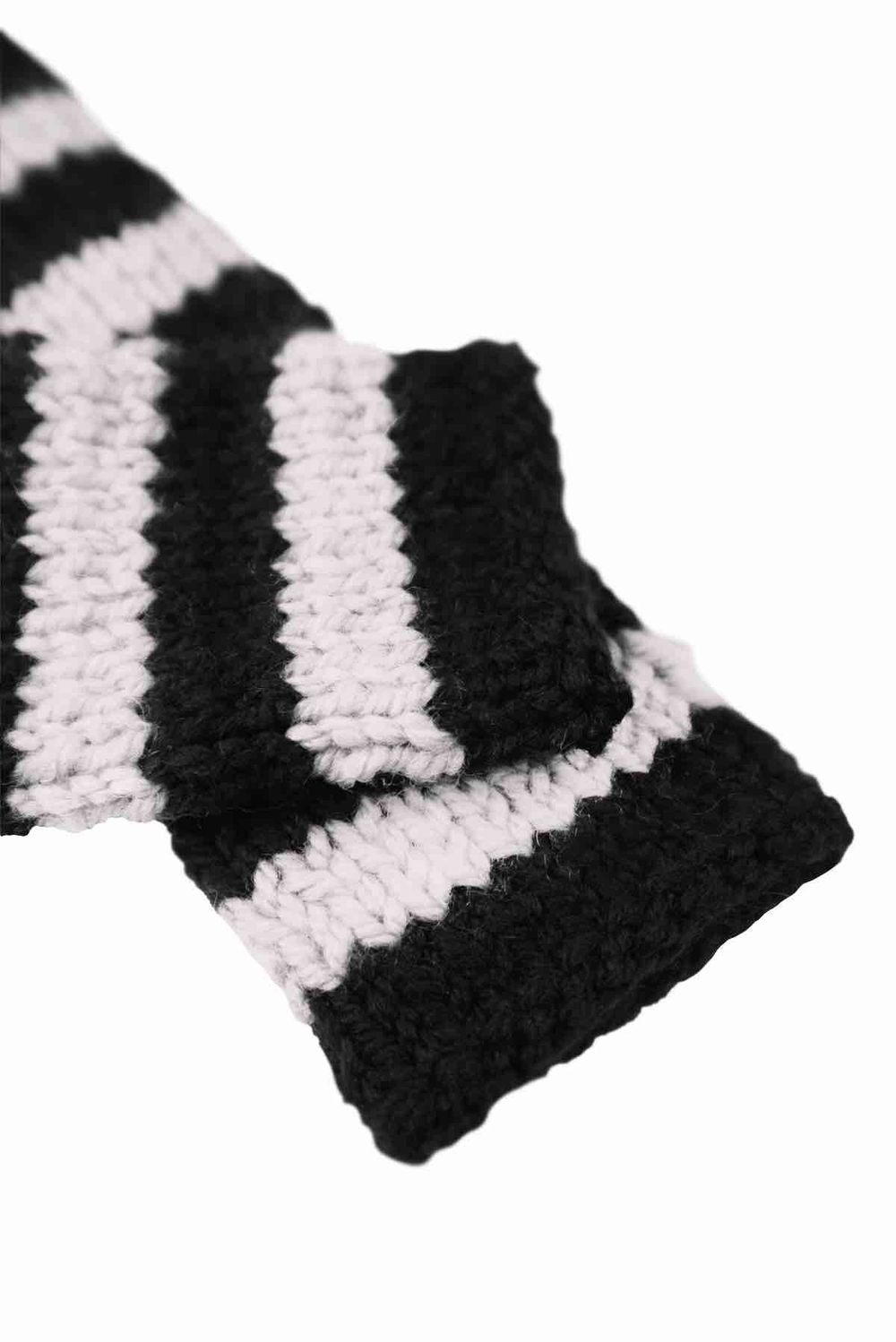 Митенки Indigo Stuff Блэк/Уайт