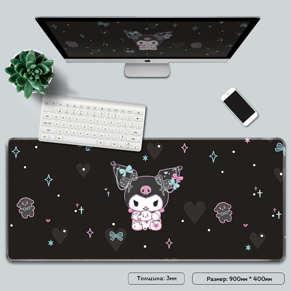 Большой коврик для мыши "Куроми"