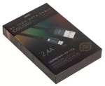 Кабель 1m USB/Micro 2.4A RC-152m Colorful Light Remax silver